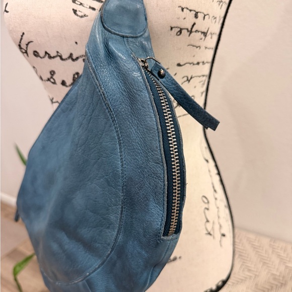 Latico Denim Blue Leather Callie Sling/Crossbody Bag - Picture 12 of 13